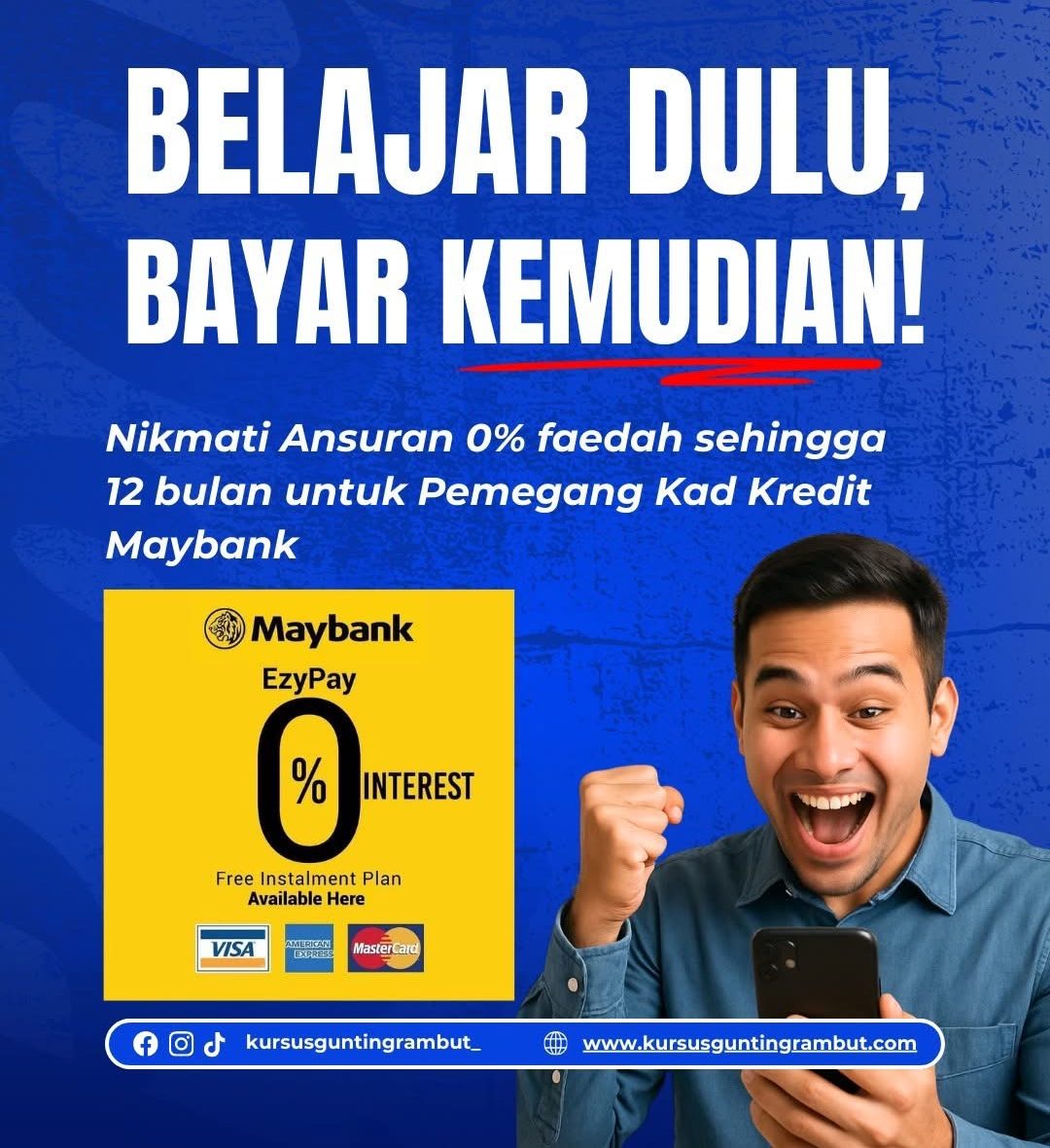 ANSURAN KURSUS GUNTING RAMBUT
