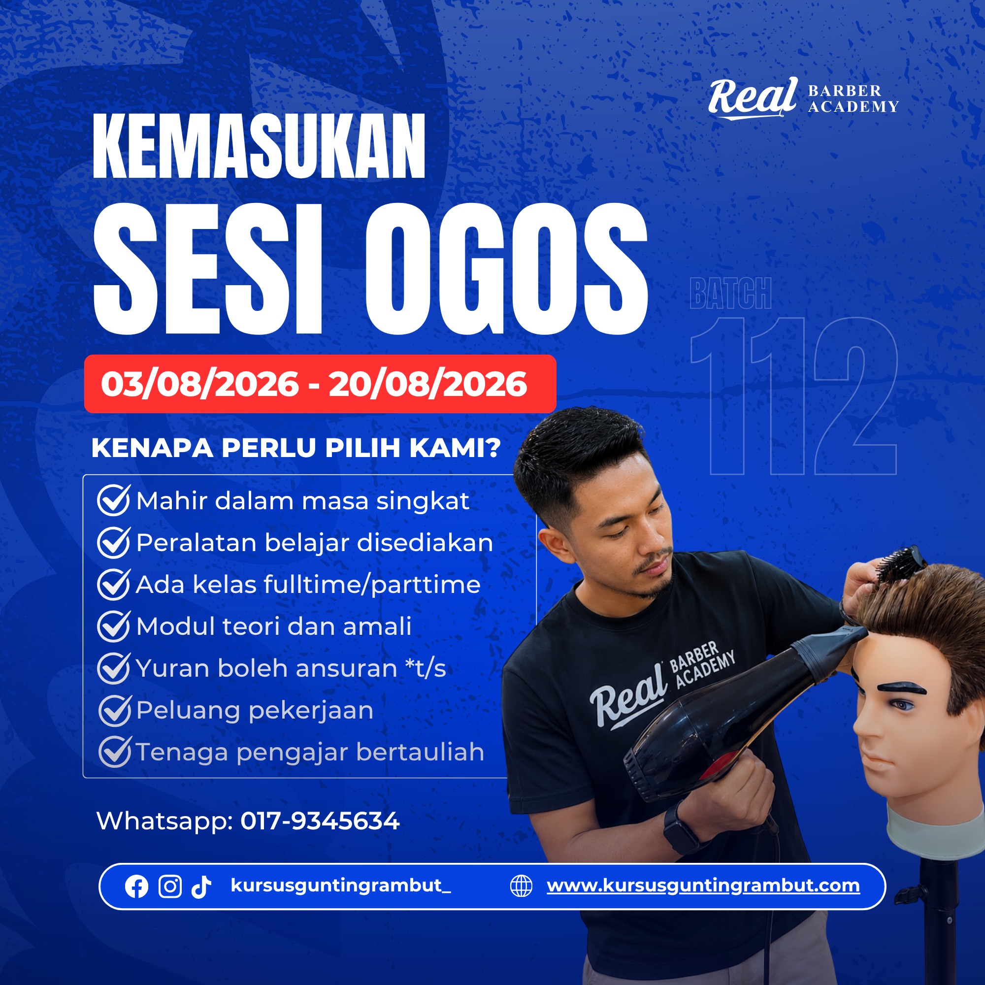 Batch 112 Real Barber Academy