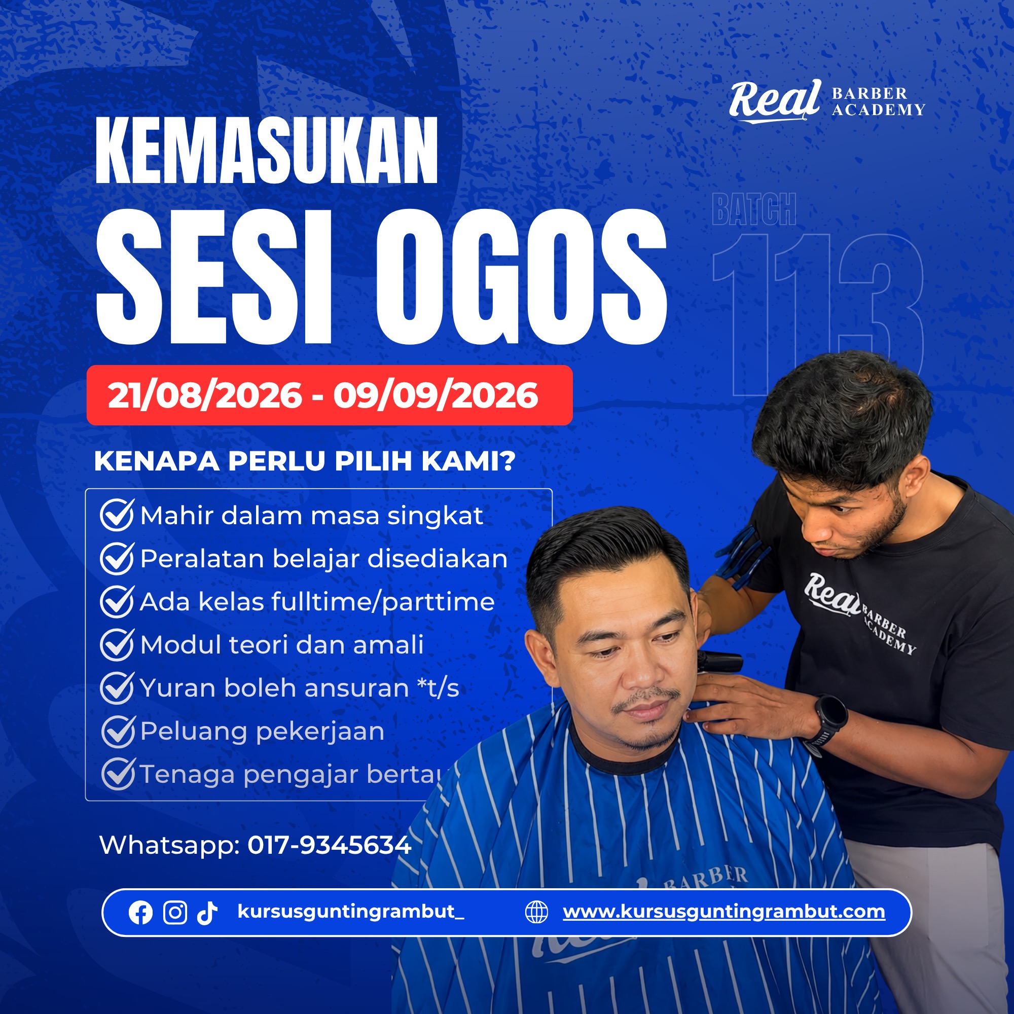 Batch 113 Real Barber Academy